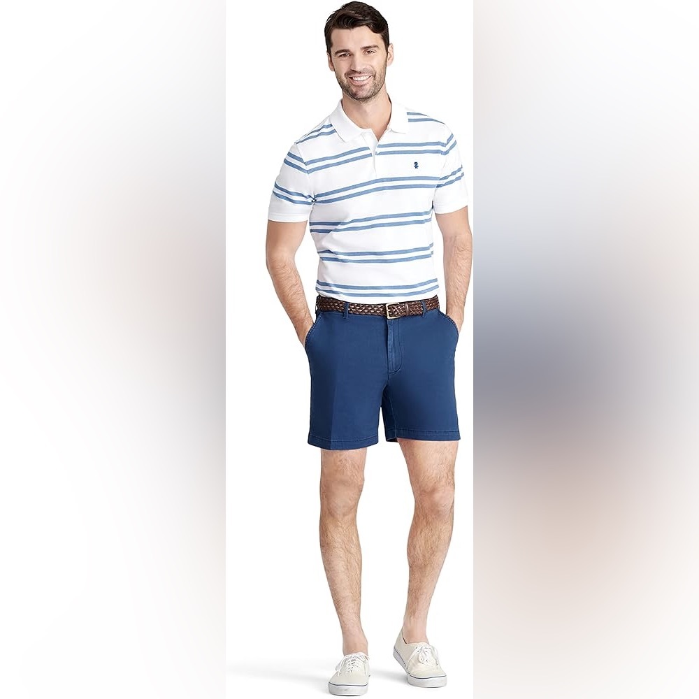 IZOD Men's Saltwater Stretch Chino Shorts